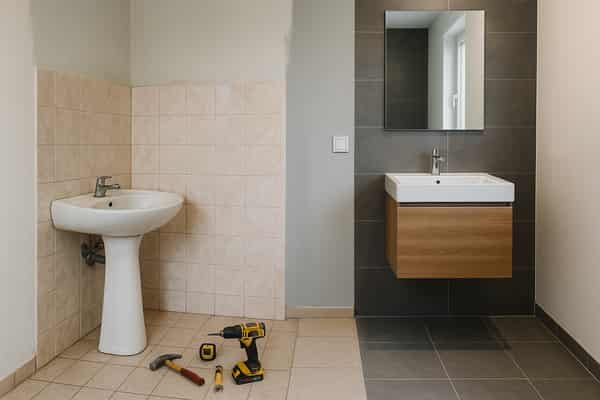 Teilsanierung Badezimmer Wien