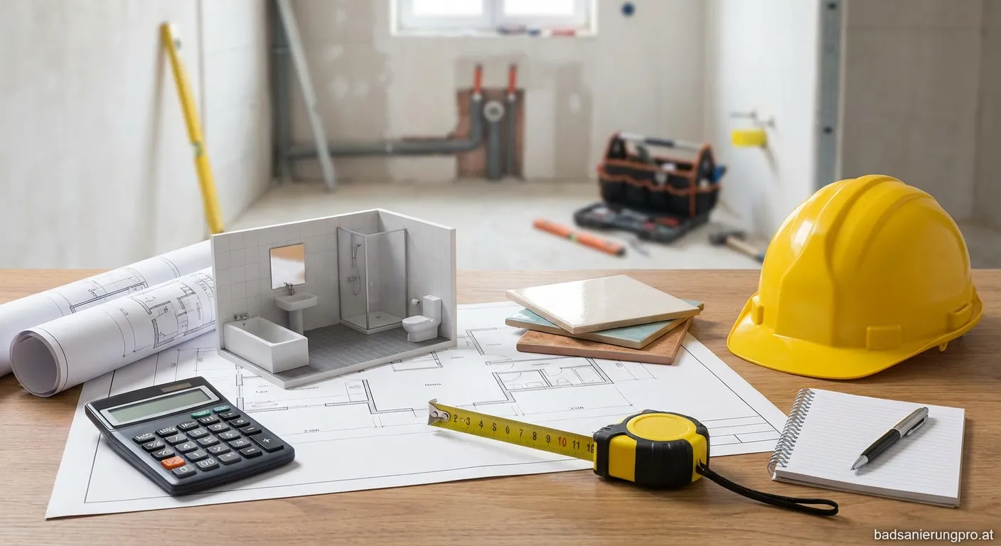 Modernes Badezimmer nach Badsanierung mit begehbarer Dusche und grauen Fliesen