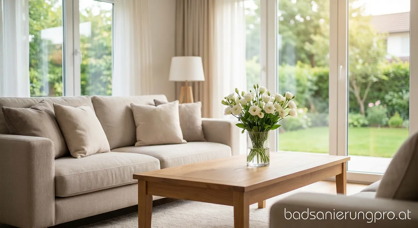 Wohnzimmer Home Staging Verkauf Haus präsentieren Immobilien